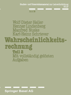 cover image of Wahrscheinlichkeitsrechnung Teil 2